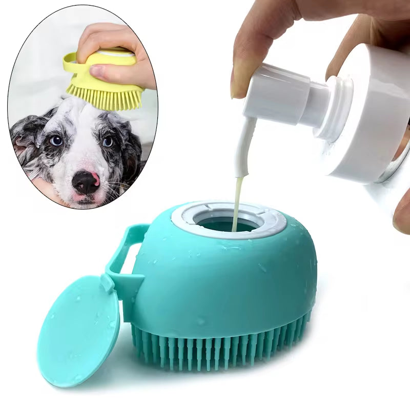 Soft Silicone Bath Massage Gloves for Dogs and Cats - Pet Grooming Accessories
